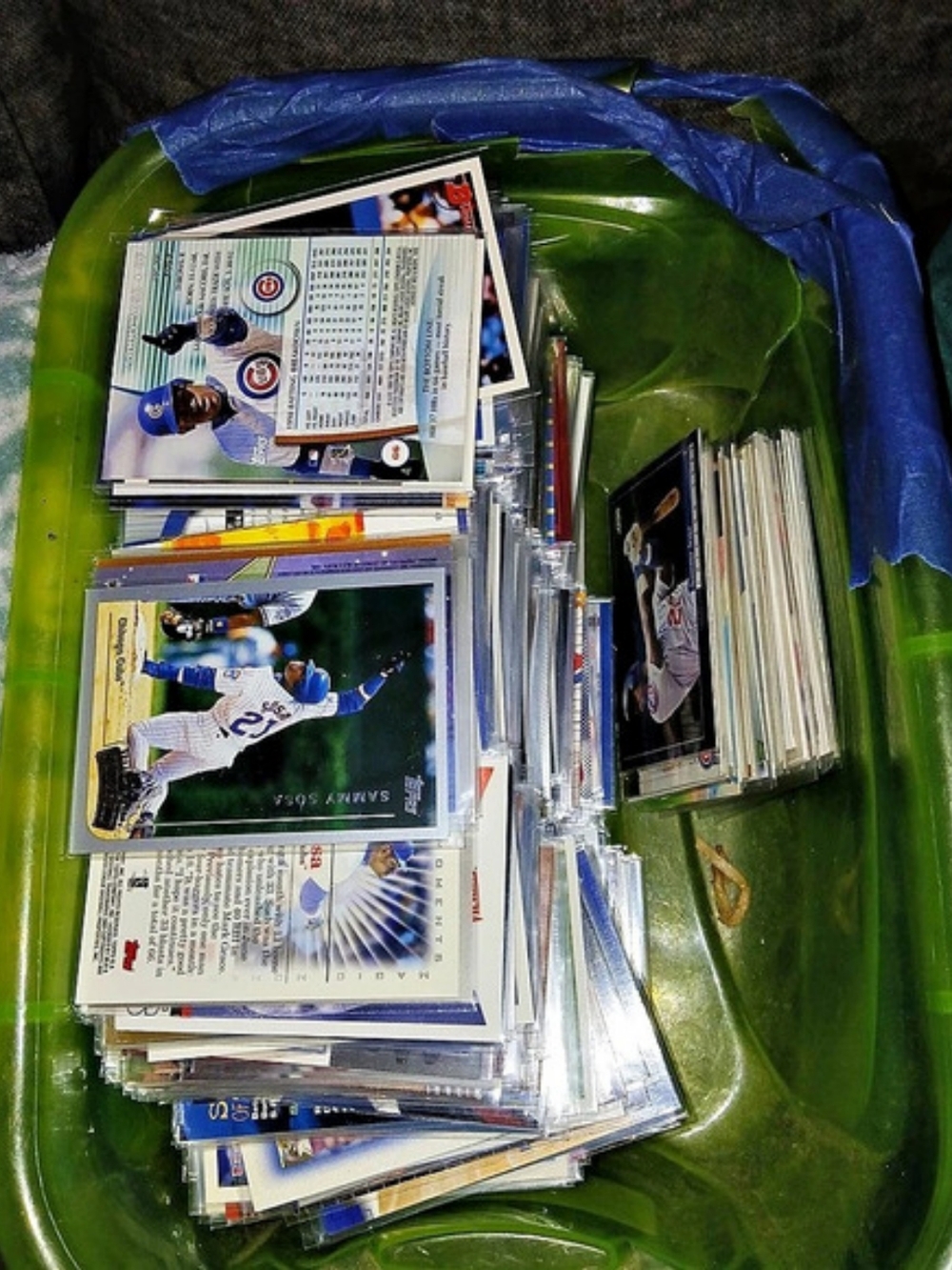 Large Lot Of 530 Sammy Sosa Baseballcards + 16 Of His Error Cards All Near Mint